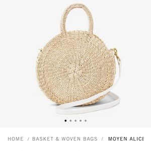 Clare V Moyen Alice straw bag